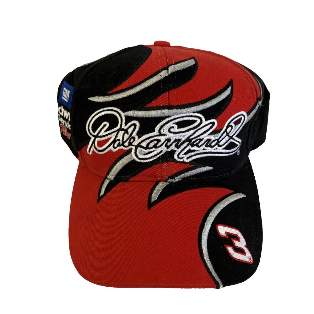 Vintage Dale Earnhardt #3 NASCAR Competitors View Hat Cap Black Red Snapback